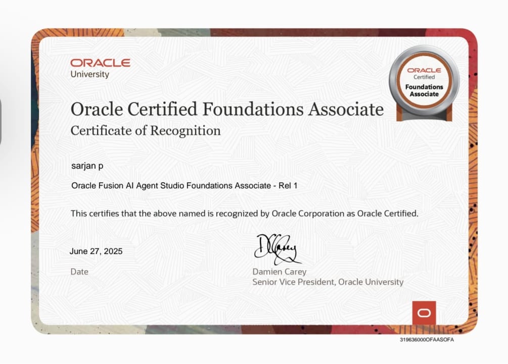 Oracle AI Agent